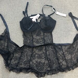 Victoria’s Secret Black Lace Lingerie
